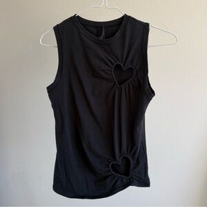 Skims heart cotton blend jersey tank